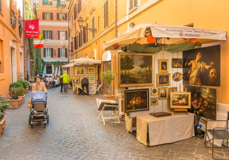 Cento pittori - via Margutta Cento pittori - via Margutta