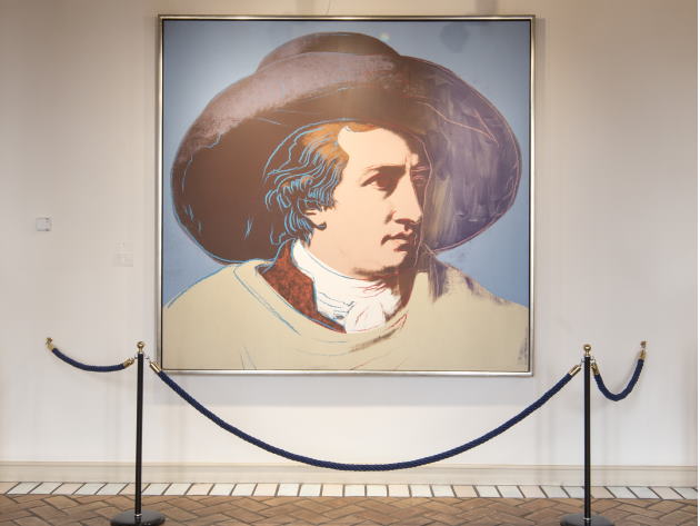 Andy Warhol: J.W. Goethe, serigrafia, 1982, Casa di Goethe Andy Warhol: J.W. Goethe, serigrafia, 1982, Casa di Goethe
