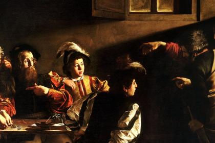 Chiesa di San Luigi dei Francesi, La vocazione di San Matteo, Caravaggio Chiesa di San Luigi dei Francesi, La vocazione di San Matteo, Caravaggio