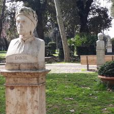 Busto di Dante, Passeggiata del Pincio Busto di Dante, Passeggiata del Pincio