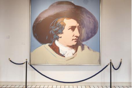 Andy Warhol: J.W. Goethe, serigrafia, 1982, Casa di Goethe Andy Warhol: J.W. Goethe, serigrafia, 1982, Casa di Goethe